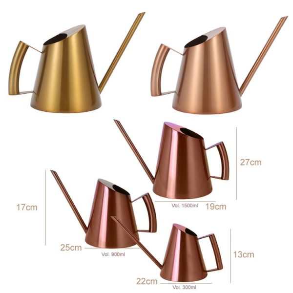 Household Gardening Stainless Steel Long Spout Watering Pot, Size: 400ML (Bronze) - Image 2