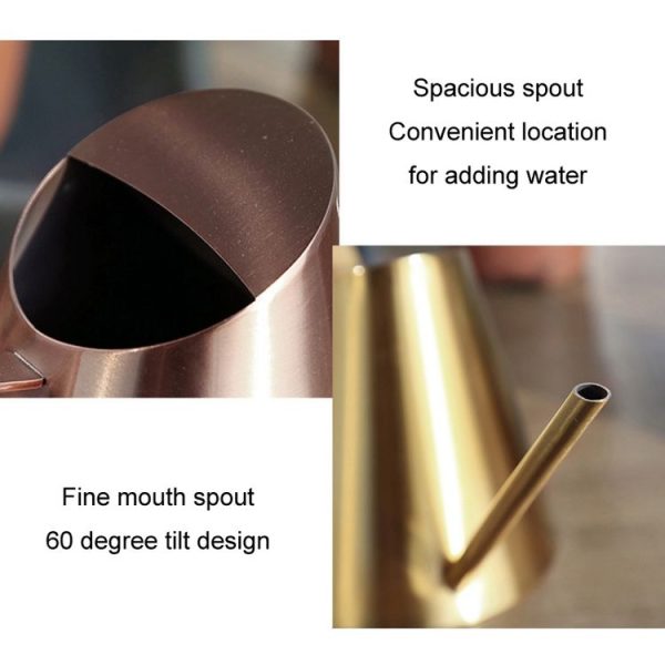 Household Gardening Stainless Steel Long Spout Watering Pot, Size: 400ML (Bronze) - Image 3