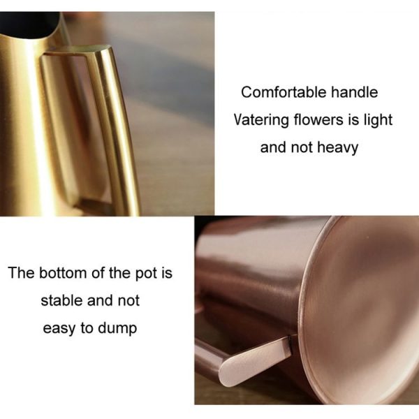 Household Gardening Stainless Steel Long Spout Watering Pot, Size: 400ML (Bronze) - Image 4