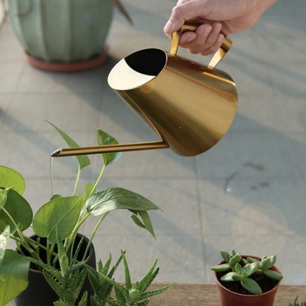 Household Gardening Stainless Steel Long Spout Watering Pot, Size: 400ML (Bronze) - Image 5