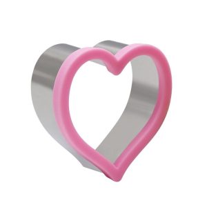 Stainless Steel Sandwiches Bread Cutting Model With Guards Fruits Vegetable Cookie Mould, Size: Large Love (Color Random Delivery)