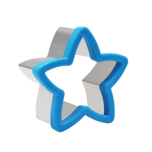Stainless Steel Sandwiches Bread Cutting Model With Guards Fruits Vegetable Cookie Mould, Size: Large Star (Color Random Delivery)