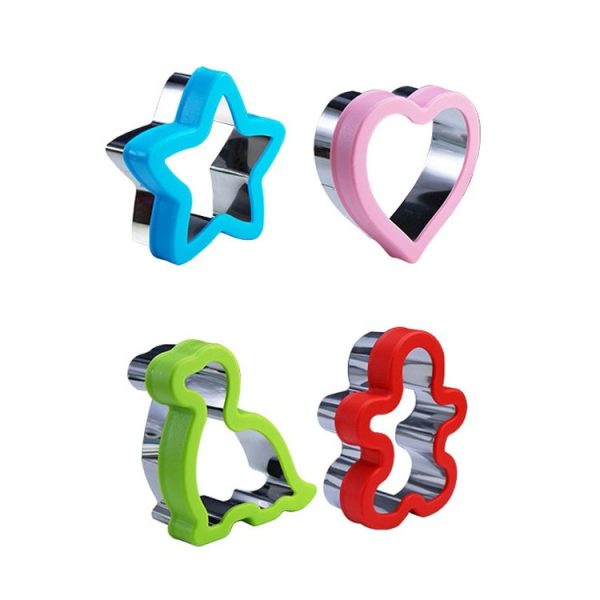 Stainless Steel Sandwiches Bread Cutting Model With Guards Fruits Vegetable Cookie Mould, Size: Large Dinosaur (Color Random Delivery) - Image 2