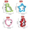 Stainless Steel Sandwiches Bread Cutting Model With Guards Fruits Vegetable Cookie Mould, Size: Large Dinosaur (Color Random Delivery) - Image 3
