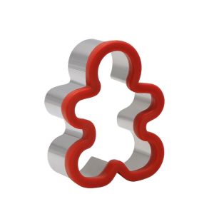 Stainless Steel Sandwiches Bread Cutting Model With Guards Fruits Vegetable Cookie Mould, Size: Large Gingerbread Man (Color Random Delivery)