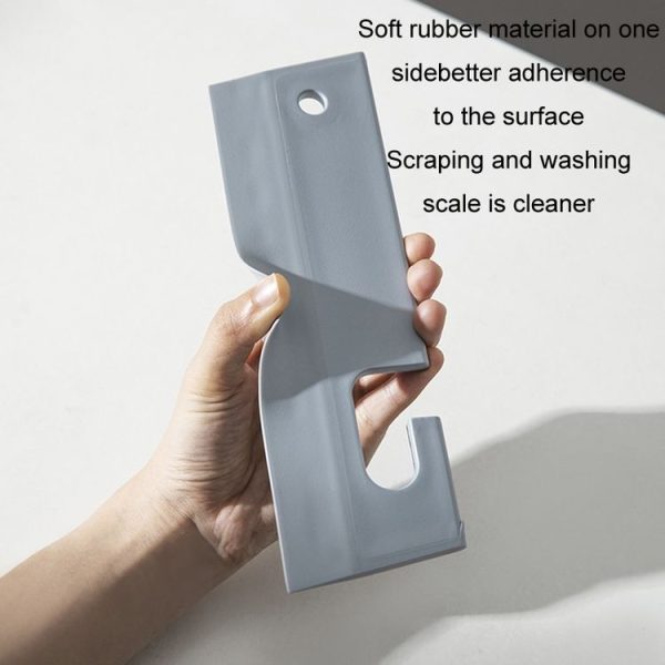 Bathroom Mirror Glass Silicone Wiper Cleaning Tools (Grey) - Image 3