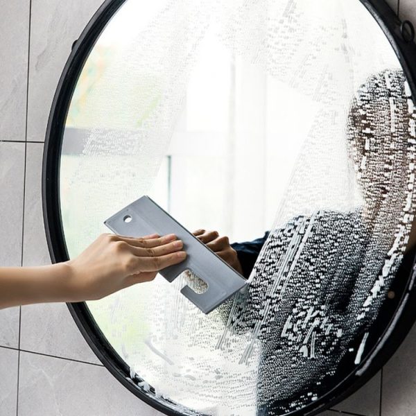 Bathroom Mirror Glass Silicone Wiper Cleaning Tools (Grey) - Image 5