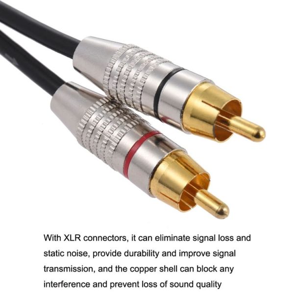 XLR Female To 2RCA Male Plug Stereo Audio Cable, Length: 0.5m - Image 4