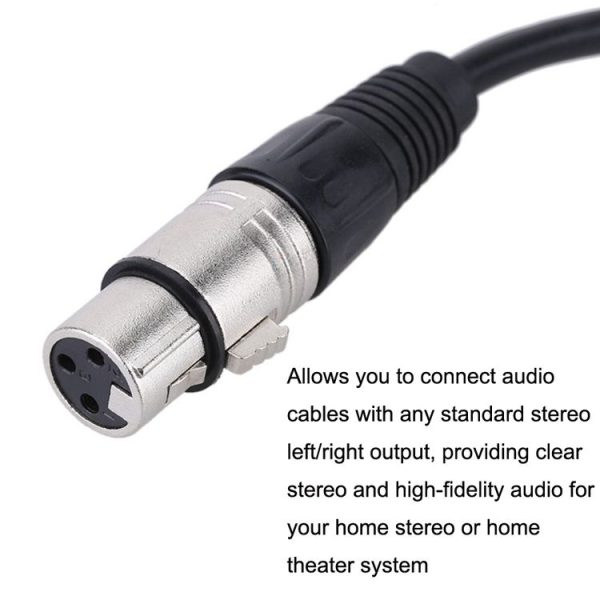 XLR Female To 2RCA Male Plug Stereo Audio Cable, Length: 1.5m - Image 5