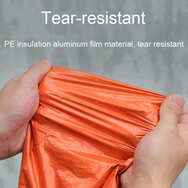 Outdoor Cycling Thickened Reflective Windproof Multifunctional Raincoat (Orange) - Image 4