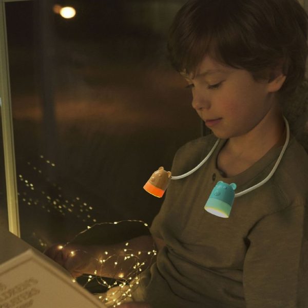 KD201 Portable Lamp Hanging Neck Reading LED Night Light, Style: Bunny (Pink+Purple) - Image 6