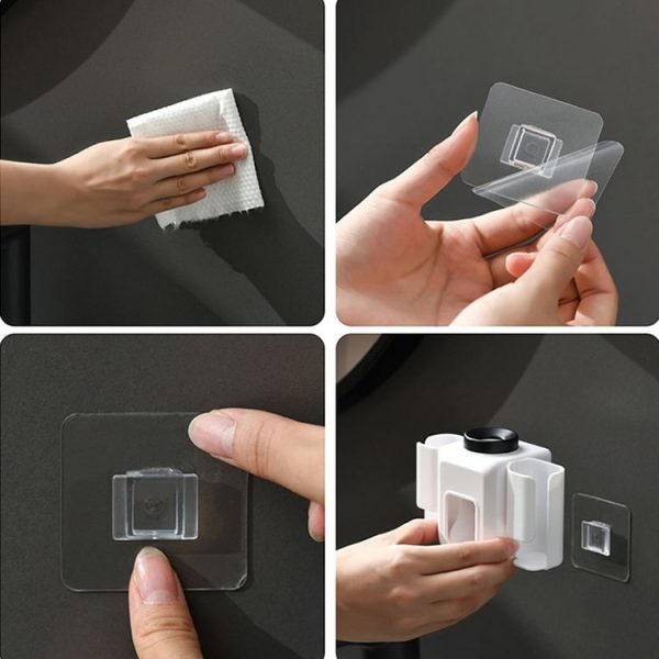 Electric Toothbrush Holder Automatic Toothpaste Squeezer Bathroom Wall Mounted Toothpaste Holder (White) - Image 10