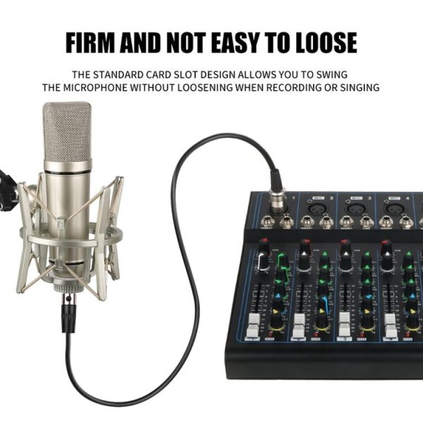 Xlrmini Caron Female To Mini Female Balancing Cable For 48V Sound Card Microphone Audio Cable, Length: 2m - Image 6