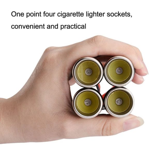 4 In 1 Auto High Power Cigarette Lighter Car Charger - Image 4