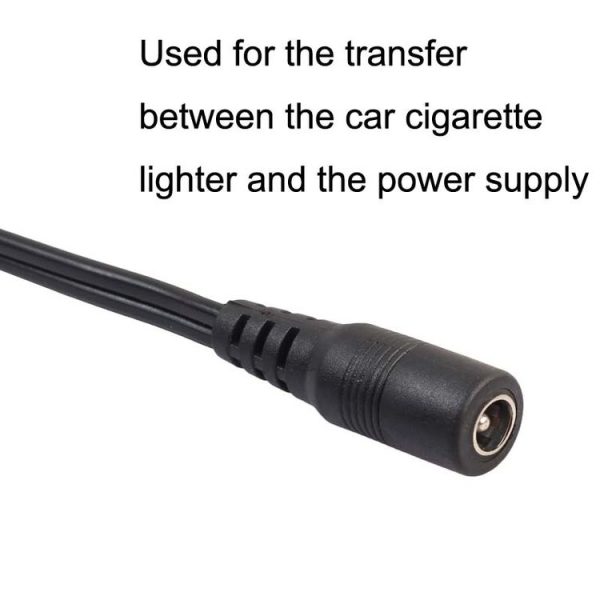 DC 5.5 x 2.1 mm Plug To Cigarette Lighter Mother Seat With DC Power Cord - Image 5