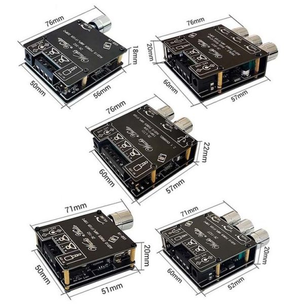 ZK-302T Mini Bluetooth 5.1 Receiving Audio Module With Power Amplifier Digital D Stereo Dual Channel - Image 2