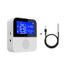 Tuya WIFI Temperature And Humidity Sensor With 2.9inch LCD Display, Spec: With Sensing Line
