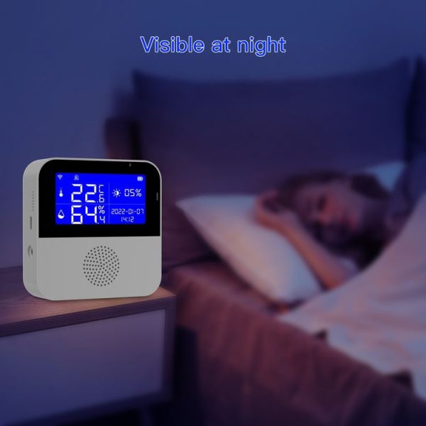 Tuya WIFI Temperature And Humidity Sensor With 2.9inch LCD Display, Spec: With Sensing Line - Image 8