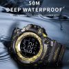 SMAEL 8082 Outdoor Waterproof Sports Multifunctional Luminous Timing Electronic Watch (White Colorful Blue powder) - Image 6