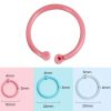 5sets Loose Leaf Single Ring Lock Stationery Key Ring Macaron Bag Packing (HYH-15 Pink) - Image 3