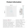 Tuya ZigBee Zero Firewire Touch Wall Remote Control Switch Light Control Voice Switch EU Plug, Style: 1 Gang (Black) - Image 11