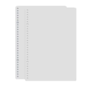 5sets Frosted Loose-Leaf Book Cover DIY Hand Book Cover, Size: A4 (Gray)