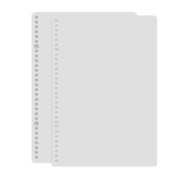 5sets Frosted Loose-Leaf Book Cover DIY Hand Book Cover, Size: A4 (Gray)