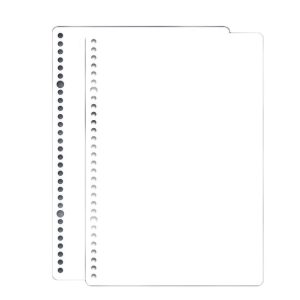 5sets Frosted Loose-Leaf Book Cover DIY Hand Book Cover, Size: B5 (White)