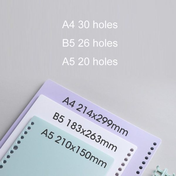5sets Frosted Loose-Leaf Book Cover DIY Hand Book Cover, Size: B5 (White) - Image 3