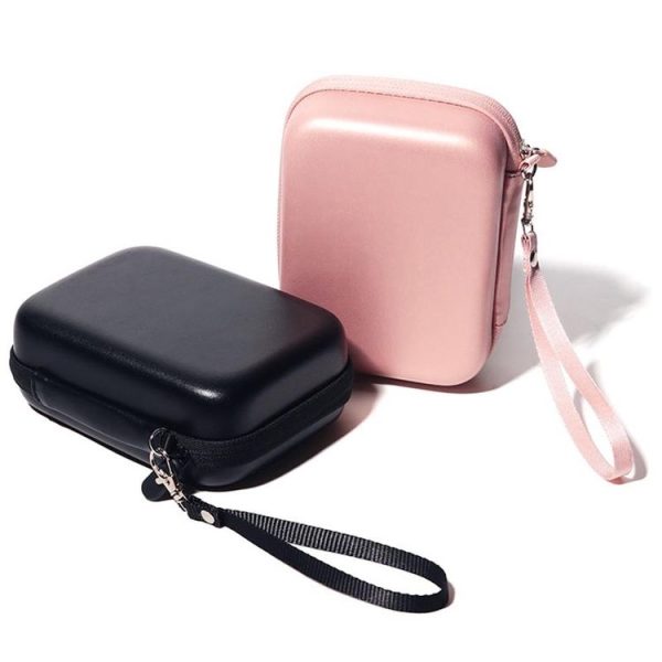 FUJIFILM Instax Mini EVO Link LiPlay PU Leather Camera Bag With Wrist Strap (Black) - Image 3