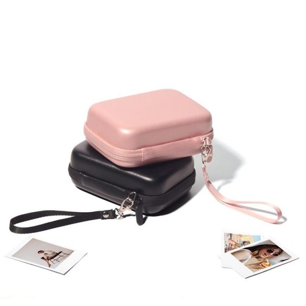 FUJIFILM Instax Mini EVO Link LiPlay PU Leather Camera Bag With Wrist Strap (Black) - Image 4