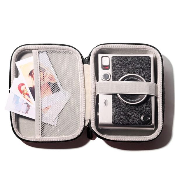 FUJIFILM Instax Mini EVO Link LiPlay PU Leather Camera Bag With Wrist Strap (Black) - Image 5