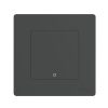 Tuya ZigBee Smart Single-fire Zero-fire Sharing Timing Voice Wall Switch EU Plug, Style: 1 Way (Gray Scene Casual Post)