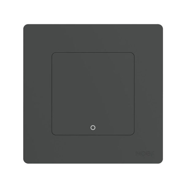 Tuya ZigBee Smart Single-fire Zero-fire Sharing Timing Voice Wall Switch EU Plug, Style: 1 Way (Gray Scene Casual Post)