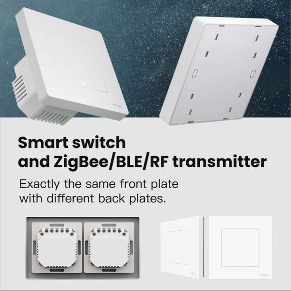 Tuya ZigBee Smart Single-fire Zero-fire Sharing Timing Voice Wall Switch EU Plug, Style: 1 Way (Gray Scene Casual Post) - Image 3