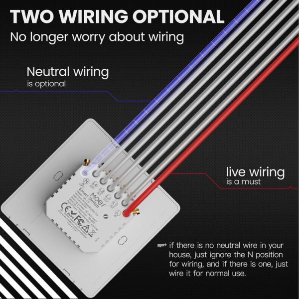 Tuya ZigBee Smart Single-fire Zero-fire Sharing Timing Voice Wall Switch EU Plug, Style: 1 Way (Gray Scene Casual Post) - Image 7