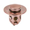 005 Washbasin Bouncing Core Push-type Deodorant Drain Plug, Specification: Rose Gold