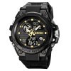 SKMEI 2031 Multifunctional Outdoor Waterproof Chronograph Men Sports Watch (Black Gold)