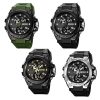 SKMEI 2031 Multifunctional Outdoor Waterproof Chronograph Men Sports Watch (Black Gold) - Image 2