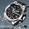 SKMEI 2031 Multifunctional Outdoor Waterproof Chronograph Men Sports Watch (Black Gold) - Image 6
