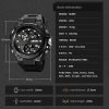 SKMEI 2031 Multifunctional Outdoor Waterproof Chronograph Men Sports Watch (Black Gold) - Image 9