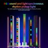 RGB Sound-controlled Rhythmic Response Lights Music Ambient LED Pick-up Lights Plug-in (32 Light+APP Black) - Image 5