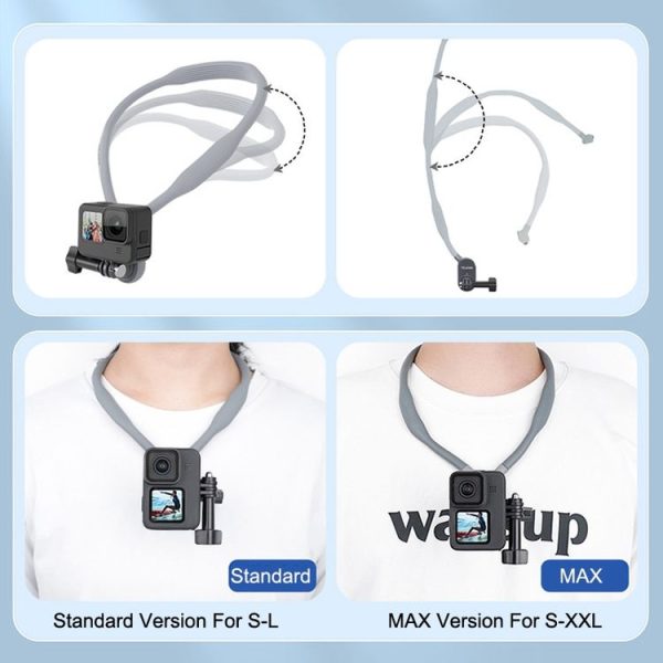 TELESIN TE-HNB-001 Magnetic Halter Bracket Action Camera Shooting Collar For GoPro HERO11 Black / HERO9 Black / DJI Osmo Action 3, Style: Standard Version For S-L - Image 2