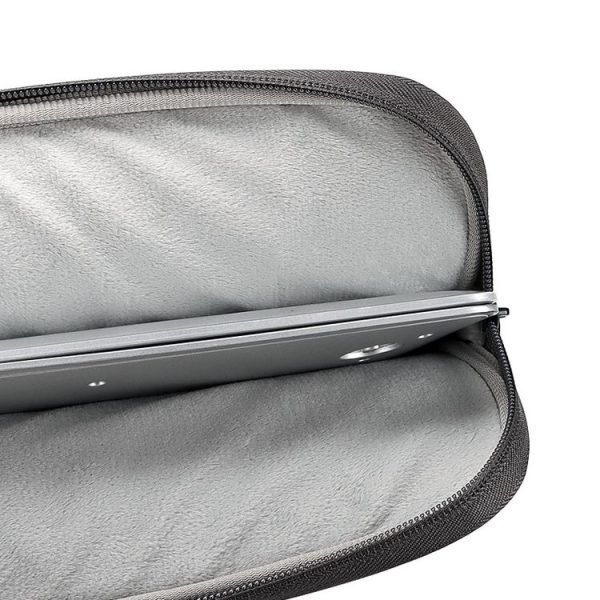 ND12 Lambskin Laptop Lightweight Waterproof Sleeve Bag, Size: 14.1-15.4 inches (Gray) - Image 4