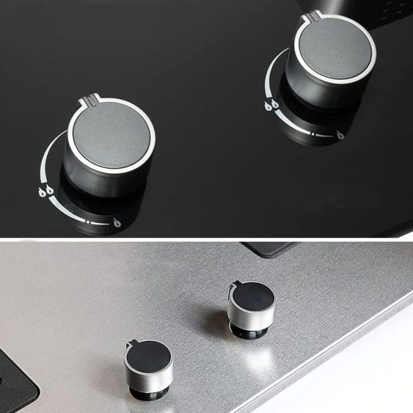1pair 8mm Metal Round Gas Stove Switch Knob Cooker Hob Switch - Image 4