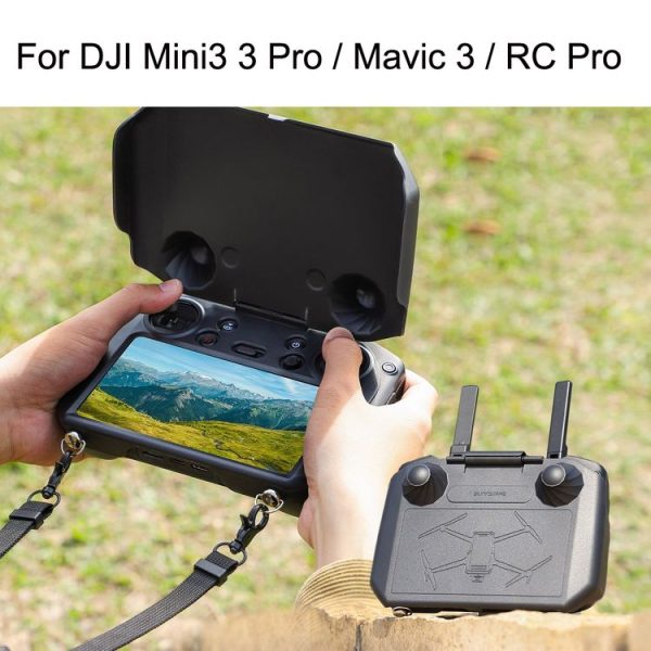 Sunnylife YK558 With Screen Remote Control Shielding Protection Cover For DJI Mini 3 / 3 Pro / Mavic 3 / RC Pro (Black) - Image 2