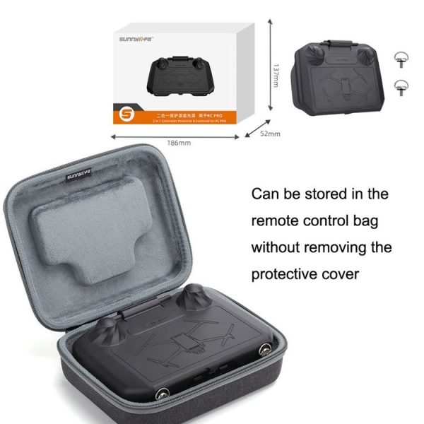Sunnylife YK558 With Screen Remote Control Shielding Protection Cover For DJI Mini 3 / 3 Pro / Mavic 3 / RC Pro (Black) - Image 6