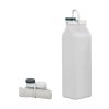 600ml Outdoor Sports Portable Silicone Folding Water Cup Minimalist Travel Large Capacity Milk Bottle (Gray)