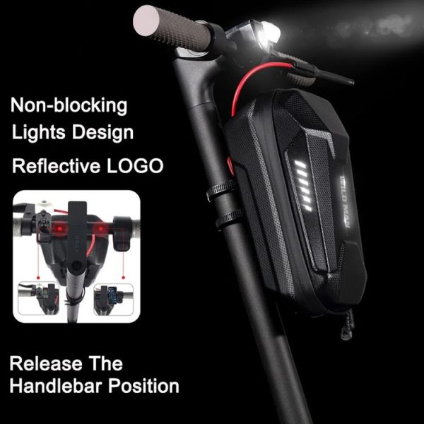 WILD MAN ES8X Electric Scooter Bicycle Fast Disassembly Hanging Bag EVA Hard Shell Bag, Size: 2L (Black) - Image 8