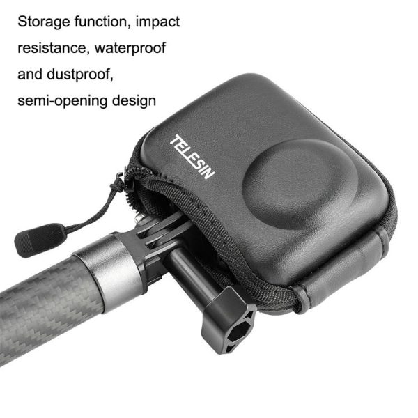 DJI Osmo Action 3 TELESIN OA-BAG-002 Body Protective Bag Mini Storage Package Camera Accessories (Black) - Image 4